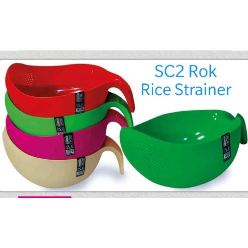 Rok rice strainer with handle