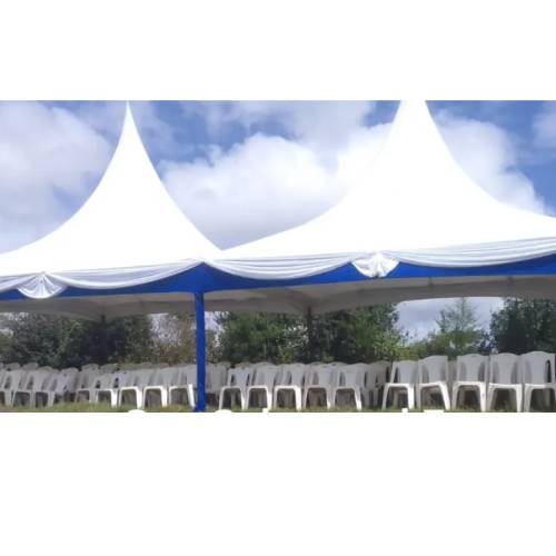 100 Seater Heavy Duty Funeral Tent – White PVC, 30ft × 15ft