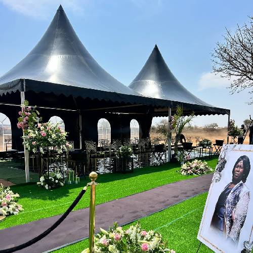 100 Seater Burial Tent – Heavy Duty PVC Canopy, 30ft × 15ft