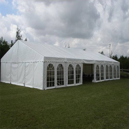 100 Seater Crusade Marquee Tent – Strong White PVC Structure, 30ft × 15ft