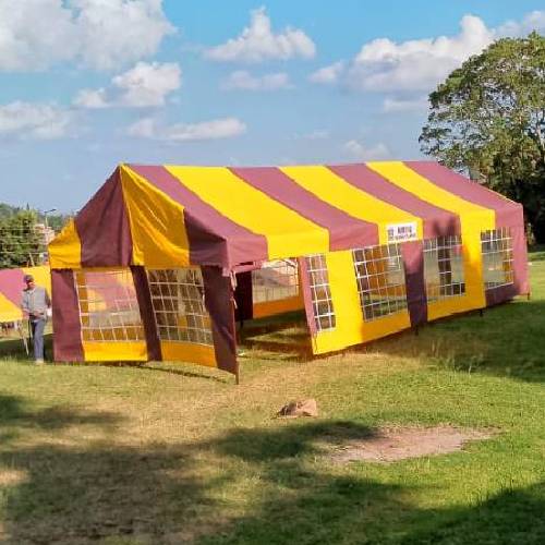 100 Seater Rainproof Event Marquee Tent – PVC Frame Structure, 30ft × 15ft