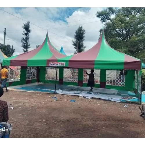 100 Seater Corporate Event Tent – PVC High Peak Design, 30ft × 15ft