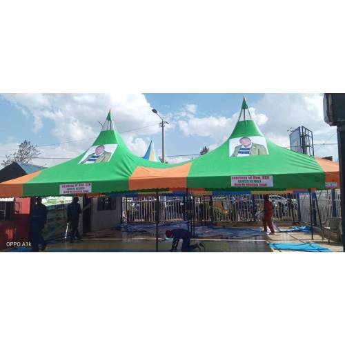 100 Seater Political Rally Tent – PVC Public Gathering Shelter, 30ft × 15ft