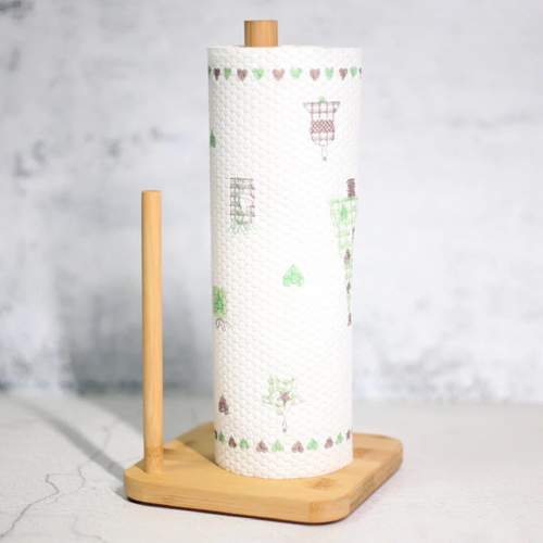 2 in 1Bamboo Kitchen Tissue Holder