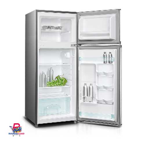 Double Door Fridge 128L - Silver Von VART-17DHS
