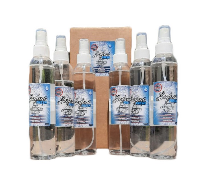 6pcs Safari Fresh 70% Alcohol Hand Sanitizer Liquid (with mist/spraycap)