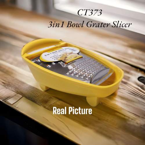 3 in 1 Bowl Grater Slicer For Cheese - Vegetables and Dry Fruits