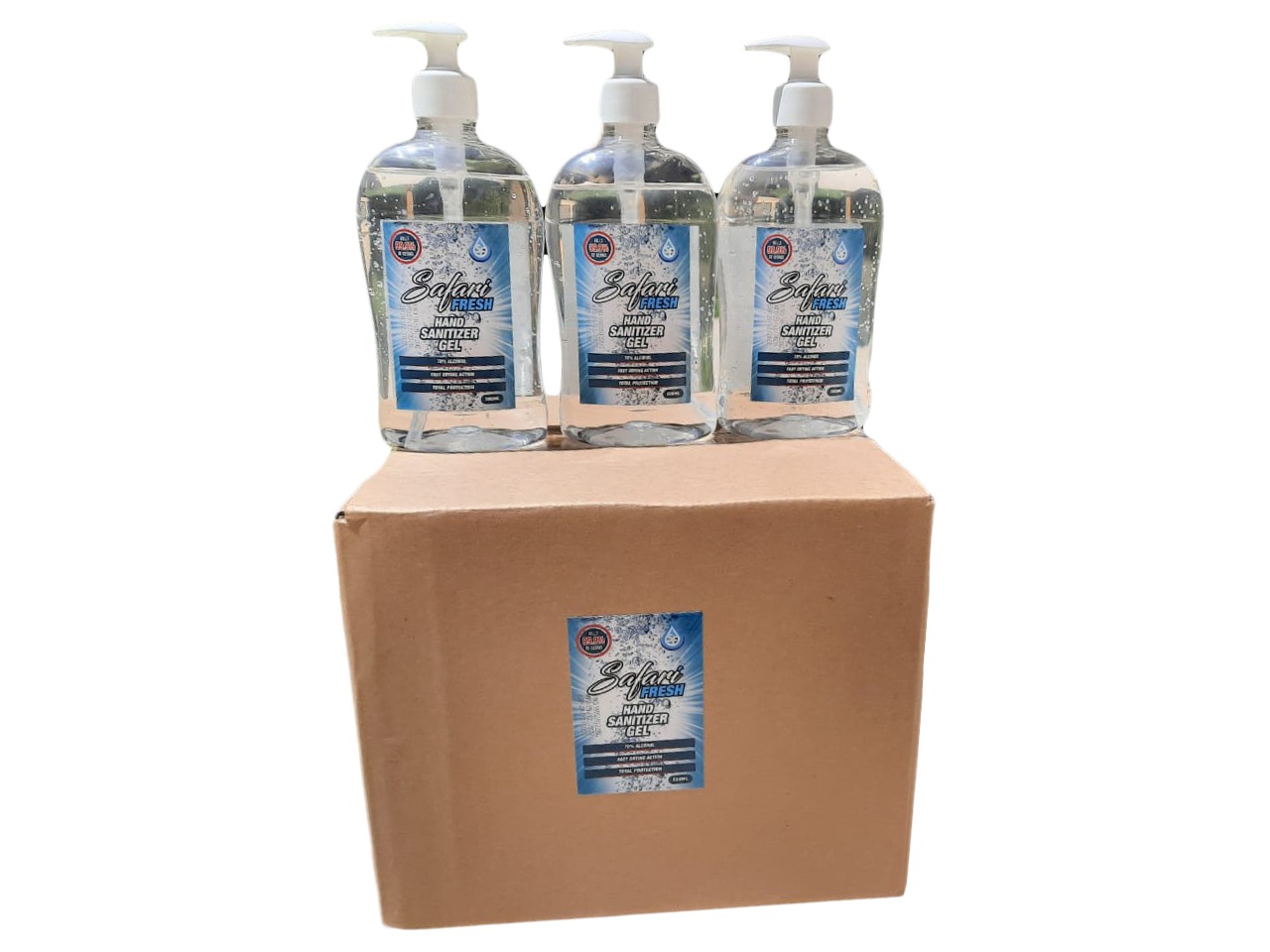 12pcs 70% Alcohol Safari Fresh Hand Sanitizer Gel (with pump cap)