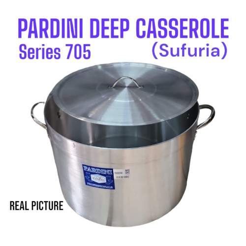115L Pardini Aluminum Deep Casserole Sufuria