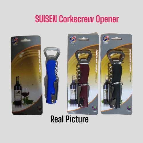 SUISEN Corkscrew with opener - Premium Quality