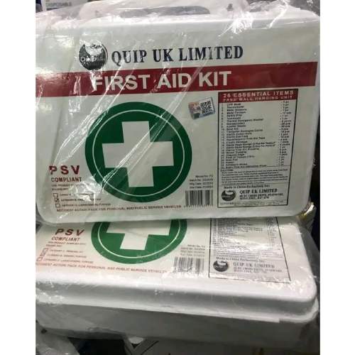 Quip First Aid Kit/Box 25 Items or  22 Items in a plastic box