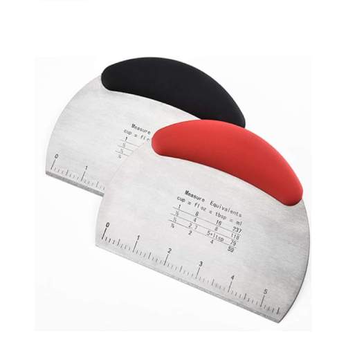 Dough Cutter Stainless Steel Black - Red and Green