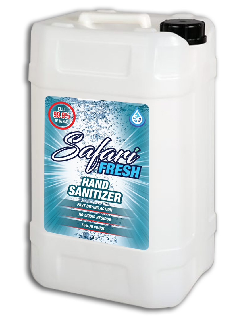 Safari Fresh 70% Alcohol Hand sanitizer Gel 20L