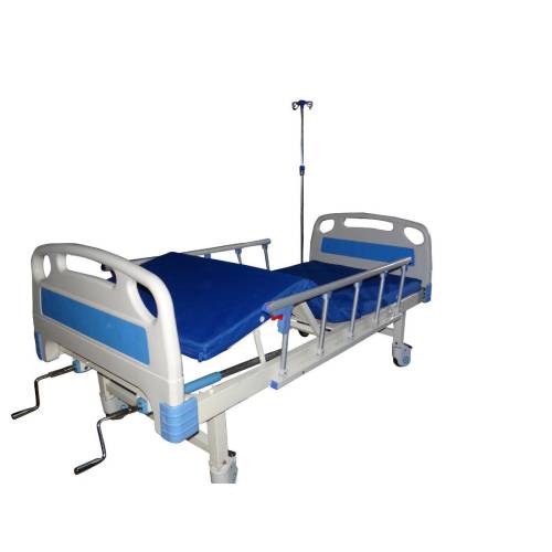 Double Crank Hospital Bed with Independent Backrest
