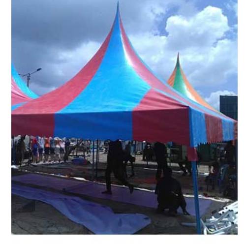 Blue and Red High Peak 50 Seater Tent Kenya