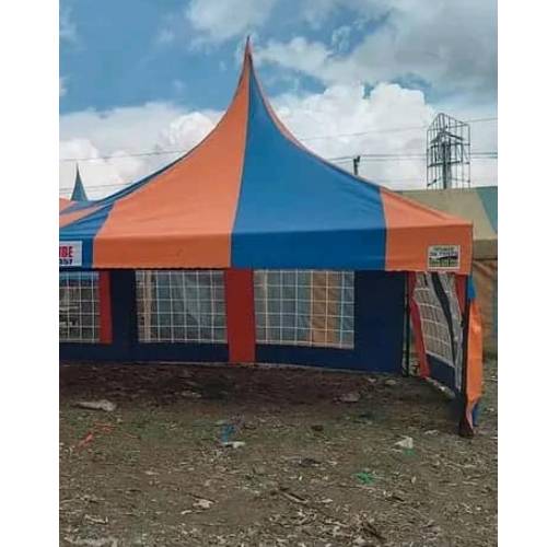 Orange and Blue High Peak Seater Tent Kenya