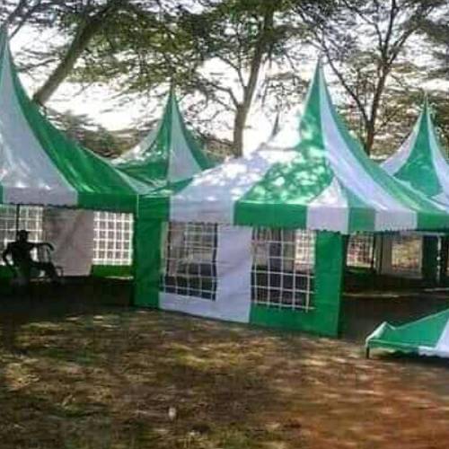 High Peak Seater Tent Green and White Color Mix Kenya