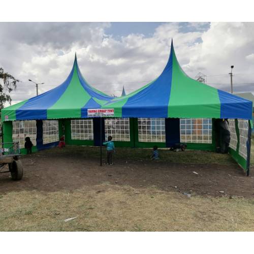 Large high peak tent for festival with vendor booths (150 capacity)