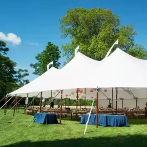 Spacious wedding tent for outdoor ceremonies
