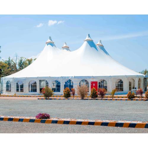 Spacious church tent for congregational events