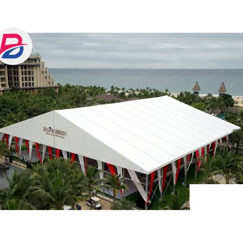 Party tent with dance floor